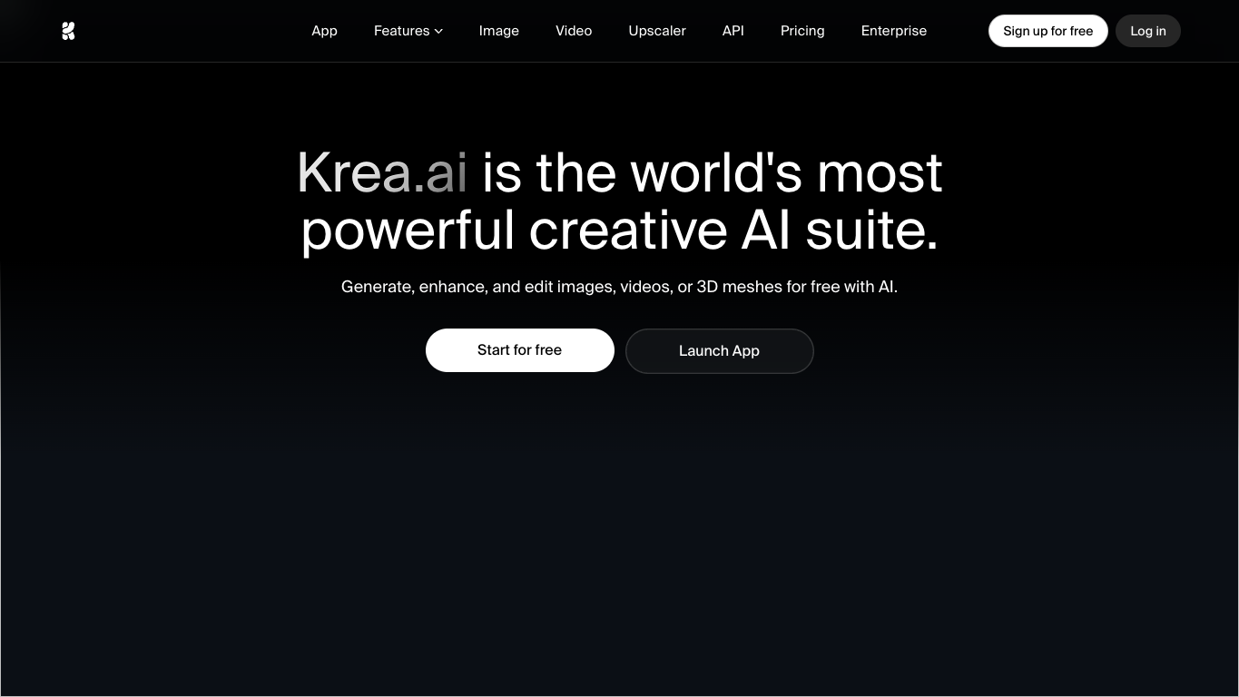Krea AI screenshot